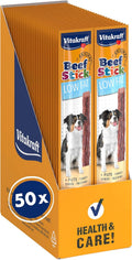 Vitakraft Beef Stick Low Fat Pute Hundeleckerli 50×12 g Training
