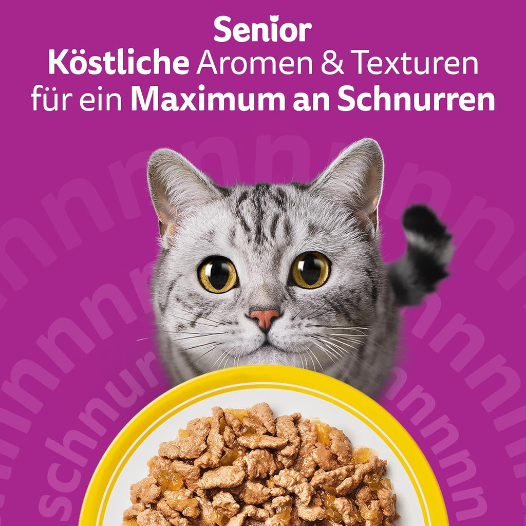 Whiskas Senior 7+ Nassfutter verschiedene Sorten 12 x (4er Pack)