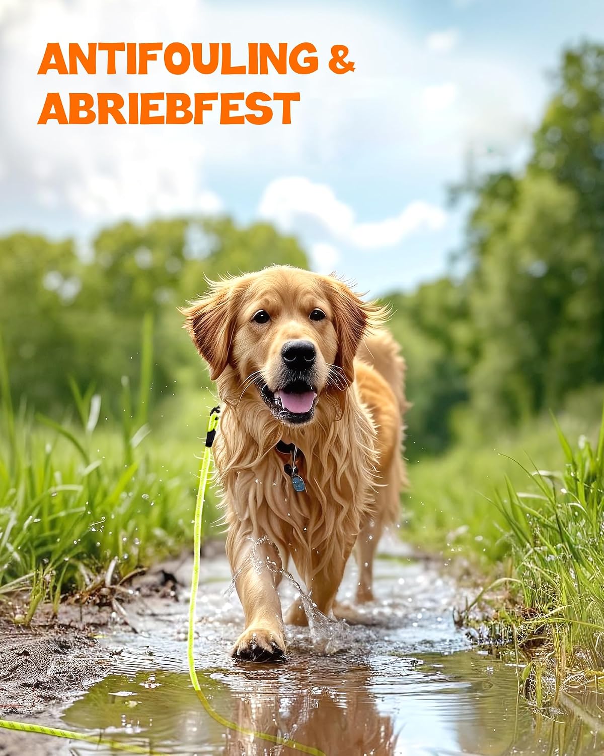 Toozey Schleppleine Hund 5m-20m wasserdicht reflektierend Trainingsleine