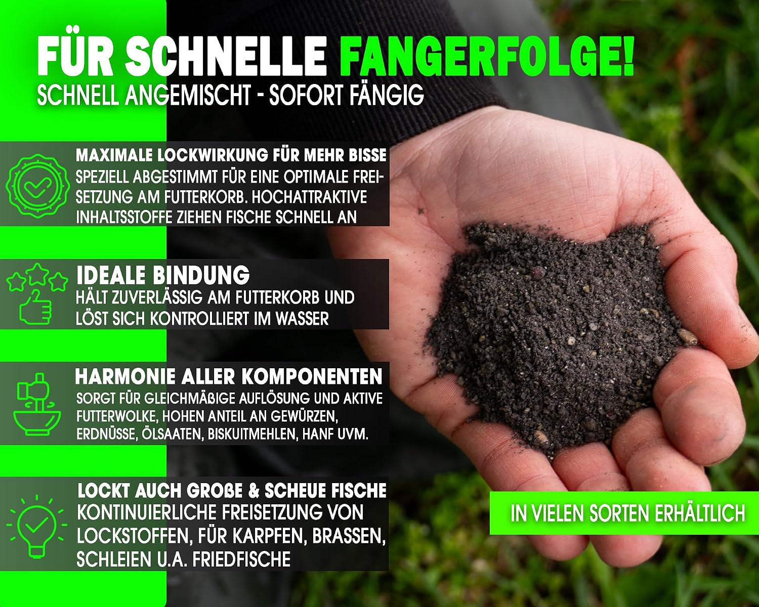 Angel-Berger Method Feeder Mix Groundbait Angelfutter Grundfutter