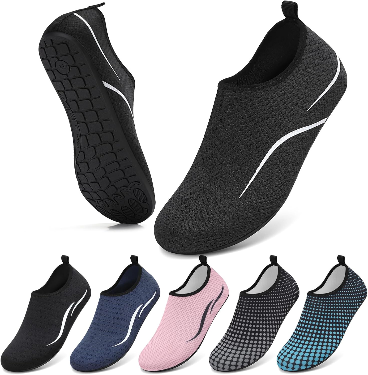 VOLHAL Wasserschuhe Unisex - Badeschuhe Strandschuhe Quick‑Dry fuer Damen/Herren