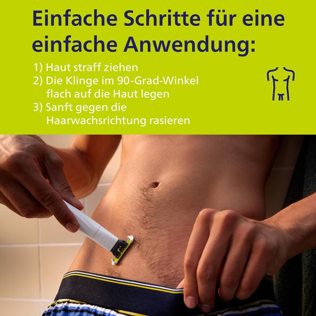 Philips OneBlade Intimate QP1924 Intimrasierer Trimmer mit Hautschutz