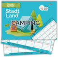snaPmee Stadt Land Camping Spiel - 50 Blatt DIN A4 Spielvorlagen