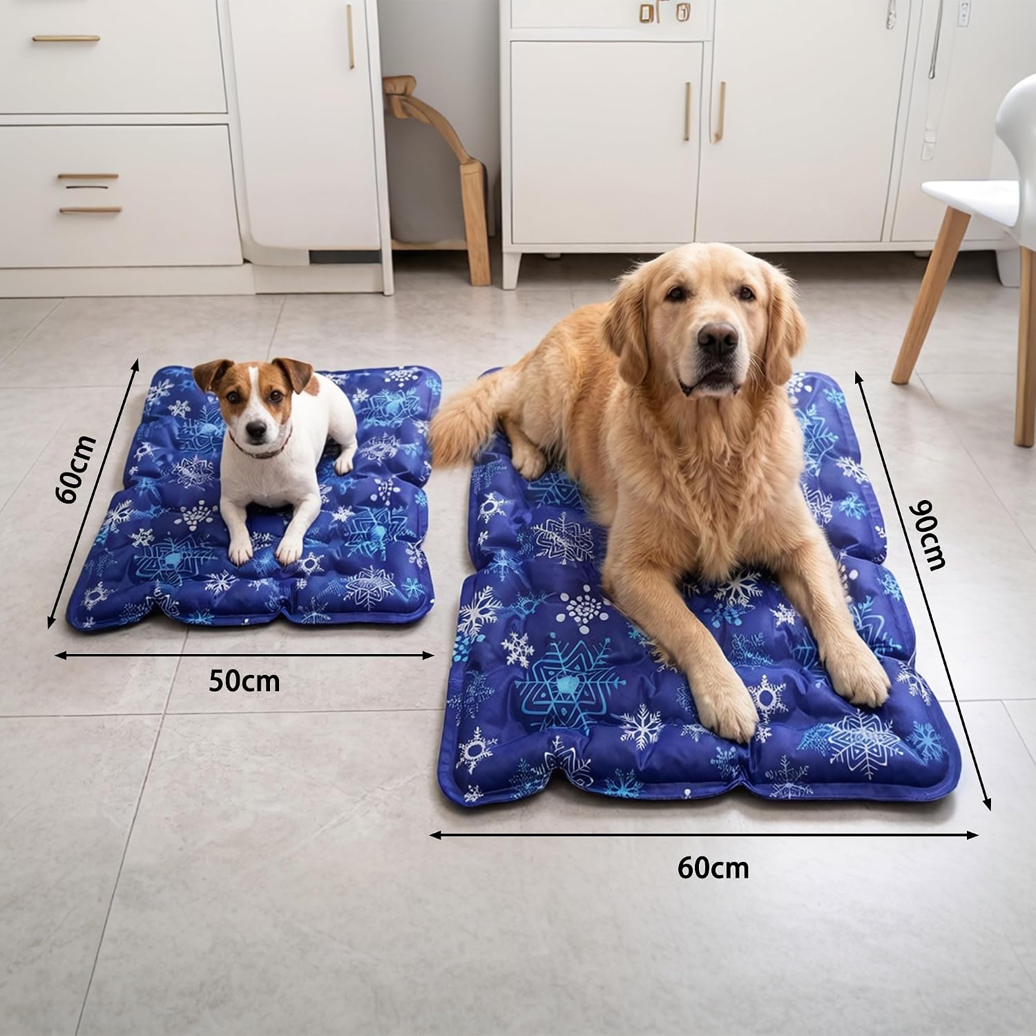 Kuehlmatte Hund 50cm-60cm selbstkuehlend Kuehlkissen Hundedecke Katze