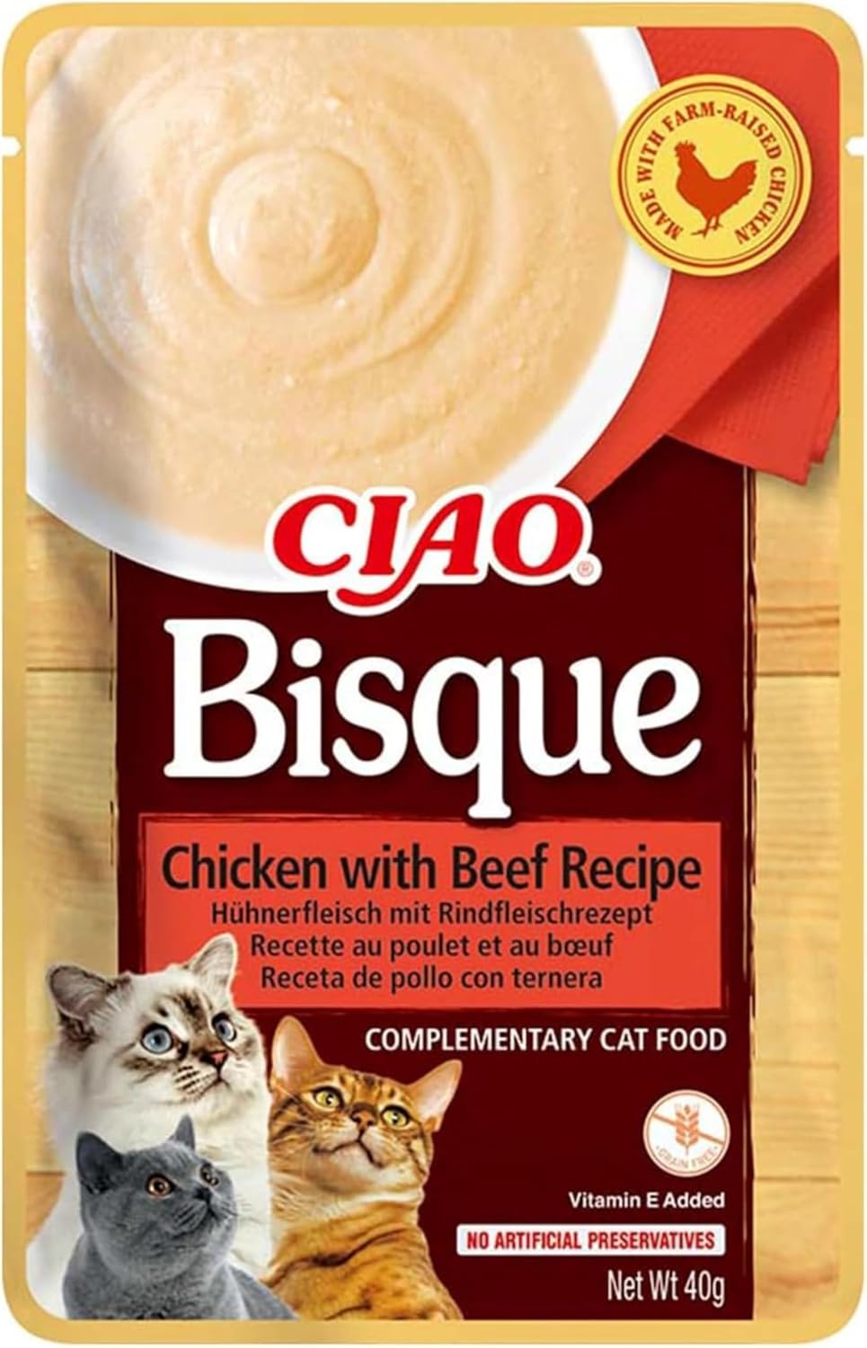 INABA Ciao Bisque Katzenfutter versch. Sorten Nassfutter 12er Pack