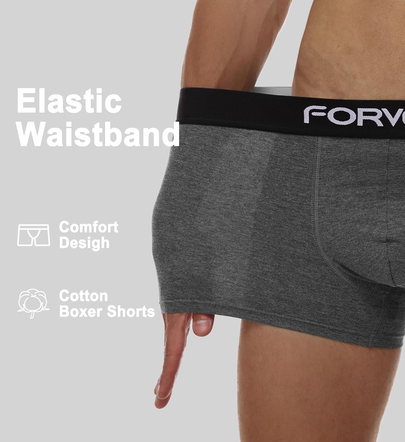 FORVEVO Boxershorts Herren 12er Pack Baumwolle atmungsaktiv S-4XL