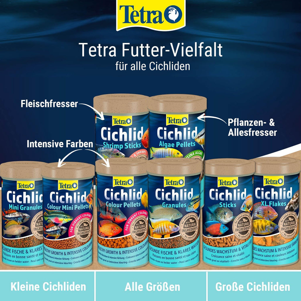 Tetra Cichlid Granules Fischfutter fuer mittelgrosse Cichliden