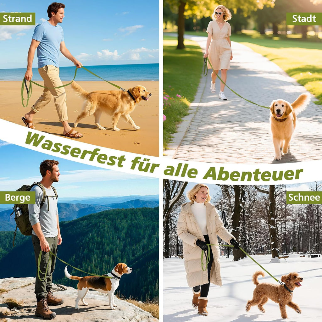 XBEN Schleppleine gummiert wasserdicht mit Karabiner 3m-30m