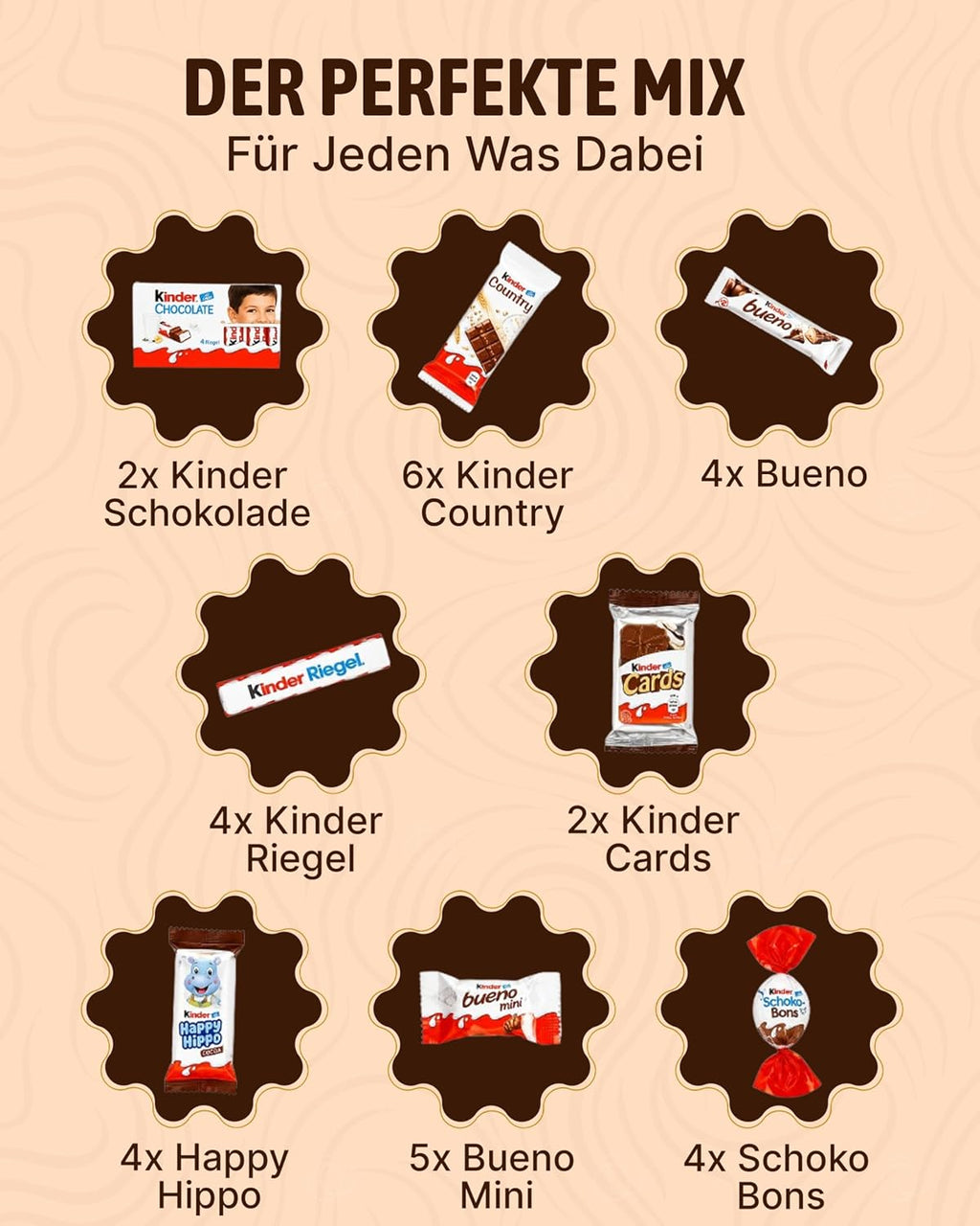 Candy Circle Schokotraum Suessigkeiten Box mit Kinder Schokolade, Bueno, Country