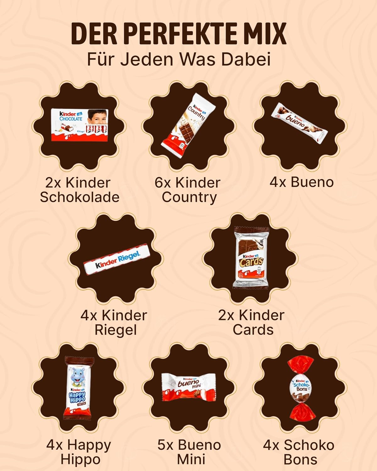 Candy Circle Schokotraum Suessigkeiten Box mit Kinder Schokolade, Bueno, Country