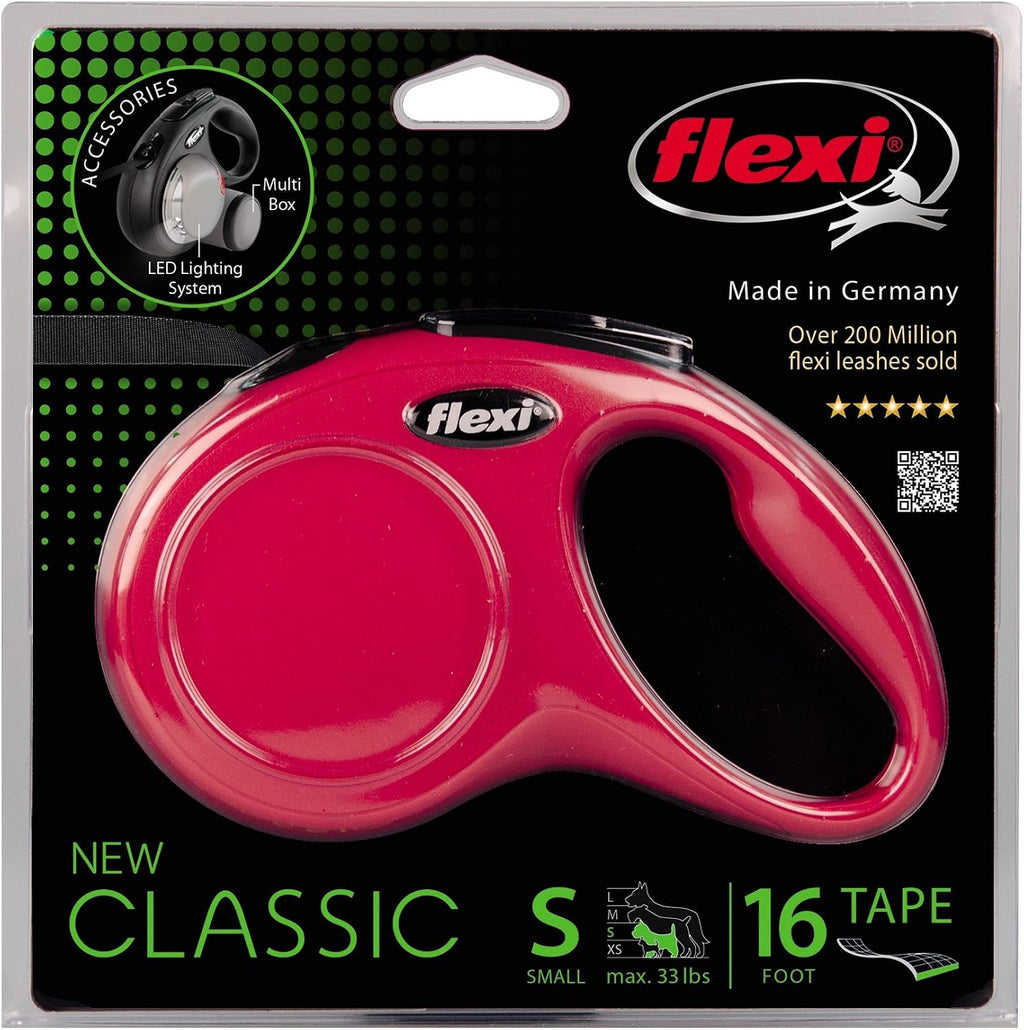 Flexi Giant Neon Bandleine 10,5cm-10m fuer Hunde bis schwarz