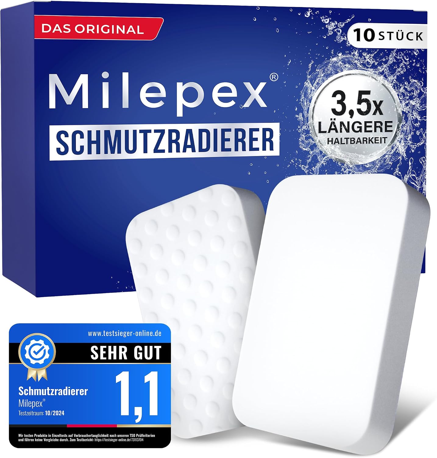 Schmutzradierer 10 Stueck Reinigungs-Schwamm Zauberschwamm Haushalt