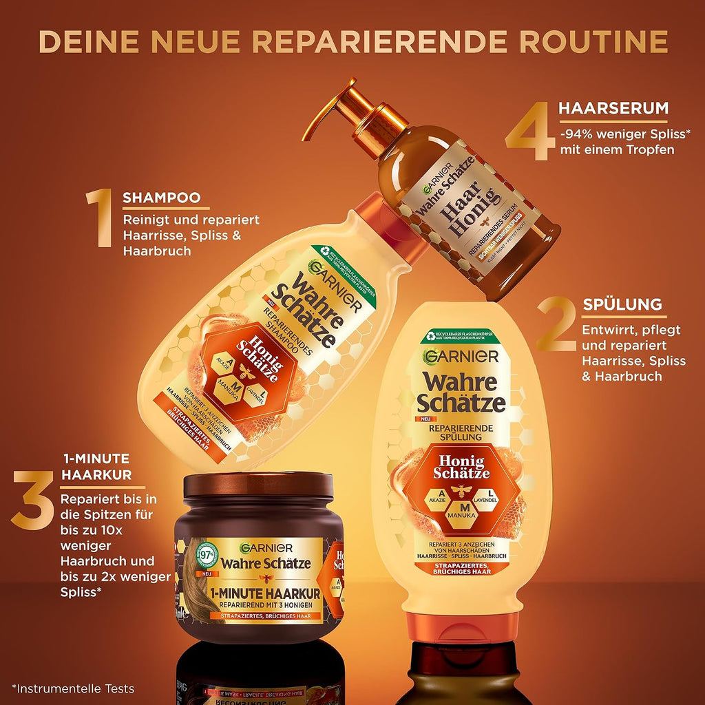 Garnier Wahre Schaetze Shampoo Honig Schaetze fuer strapaziertes Haar