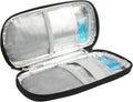 ACWOO Insulin Kuehltasche mit 2 Kuehlakkus, Tasche fuer Insulinpens Schwarz