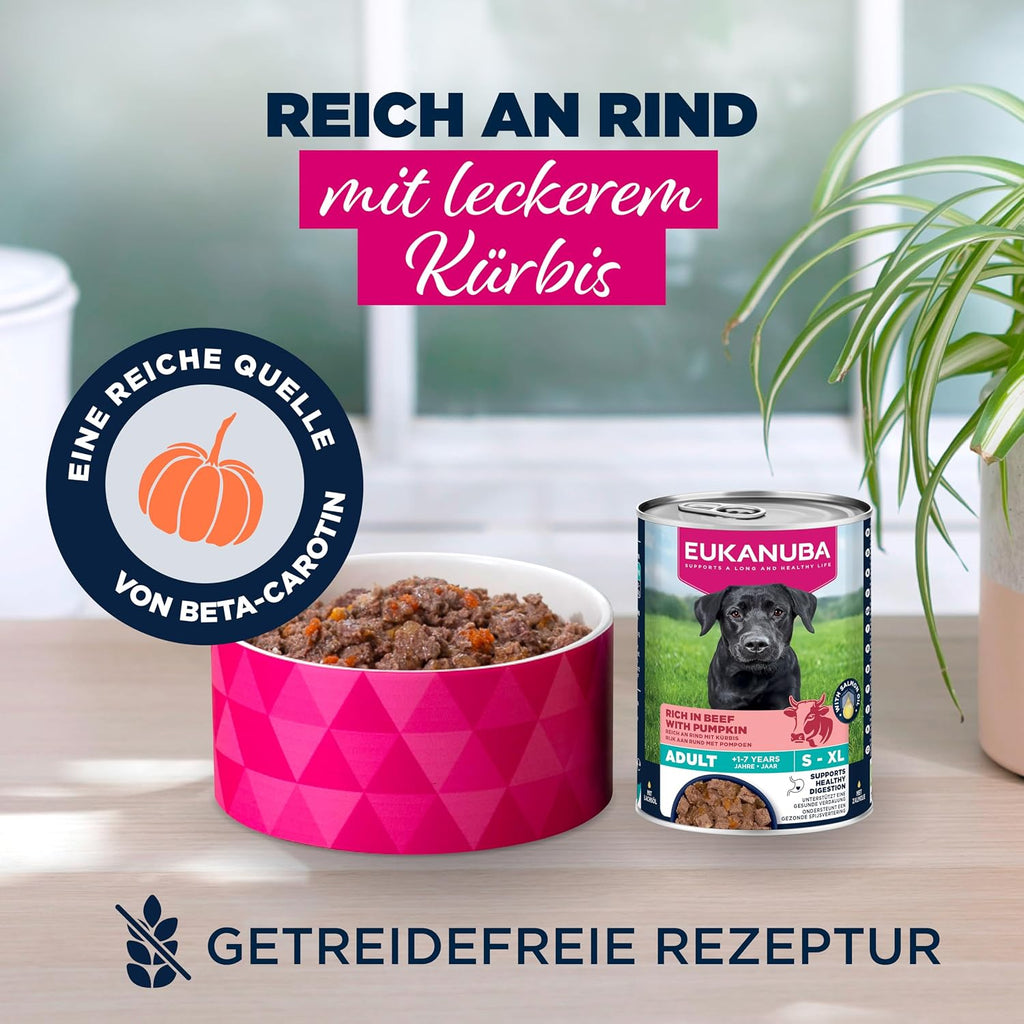 Hundefutter nass Rind Kürbis getreidefrei 6 x verschiedene Sorten