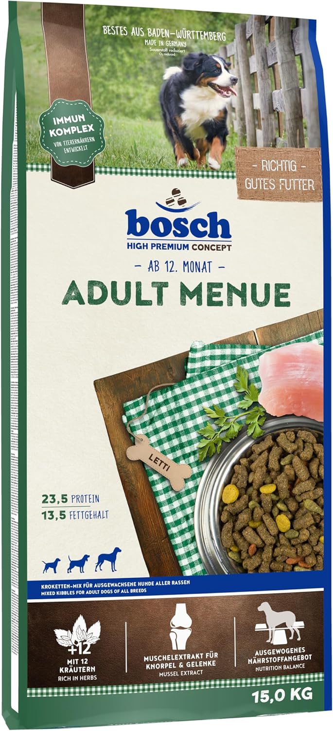 bosch HPC Adult Menü Kroketten-Mix Hundefutter für ausgewachsene Hunde