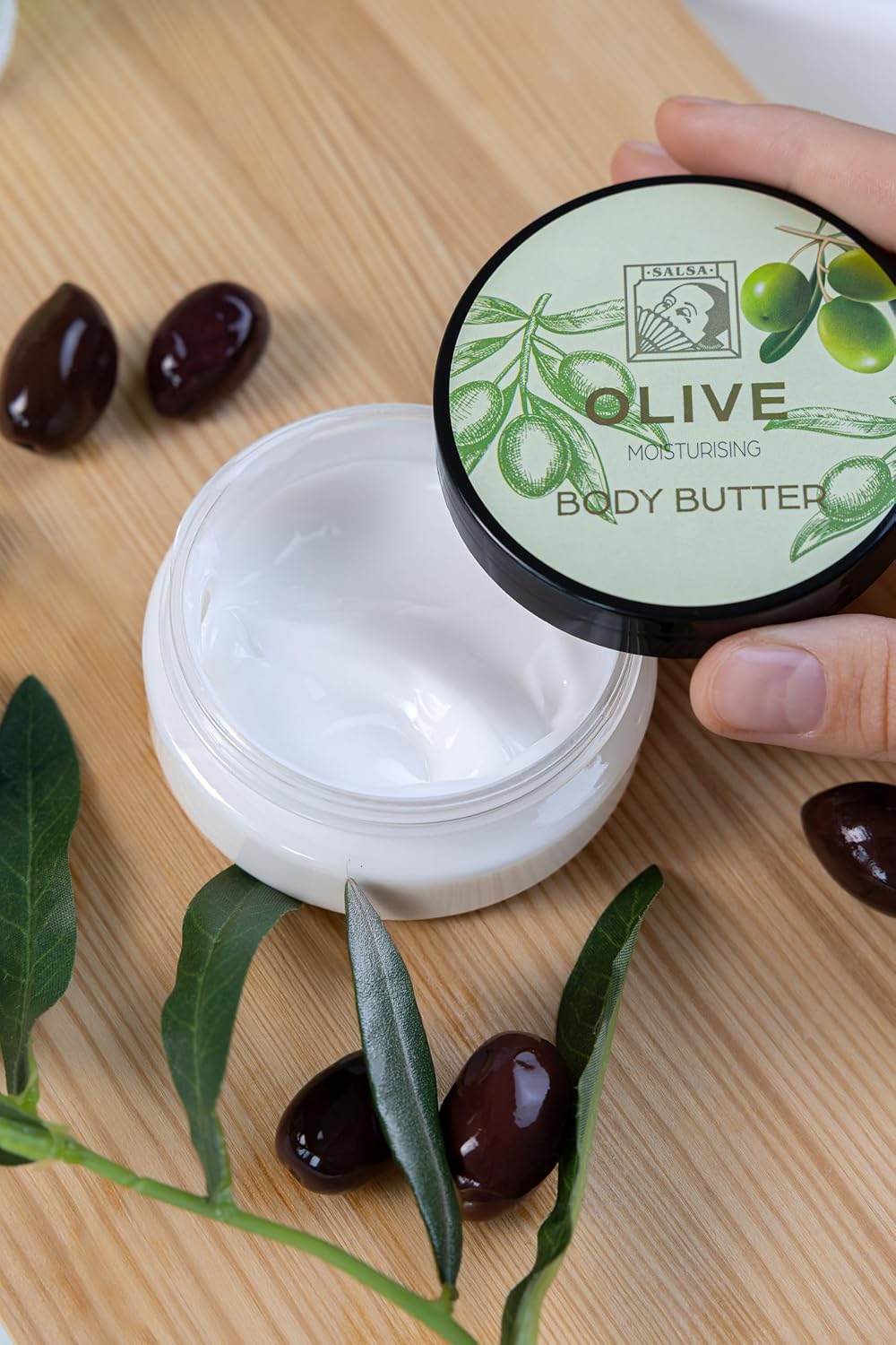 Accentra Duschset Olive 4-teilig Damen Geschenkbox Wellnesspflege