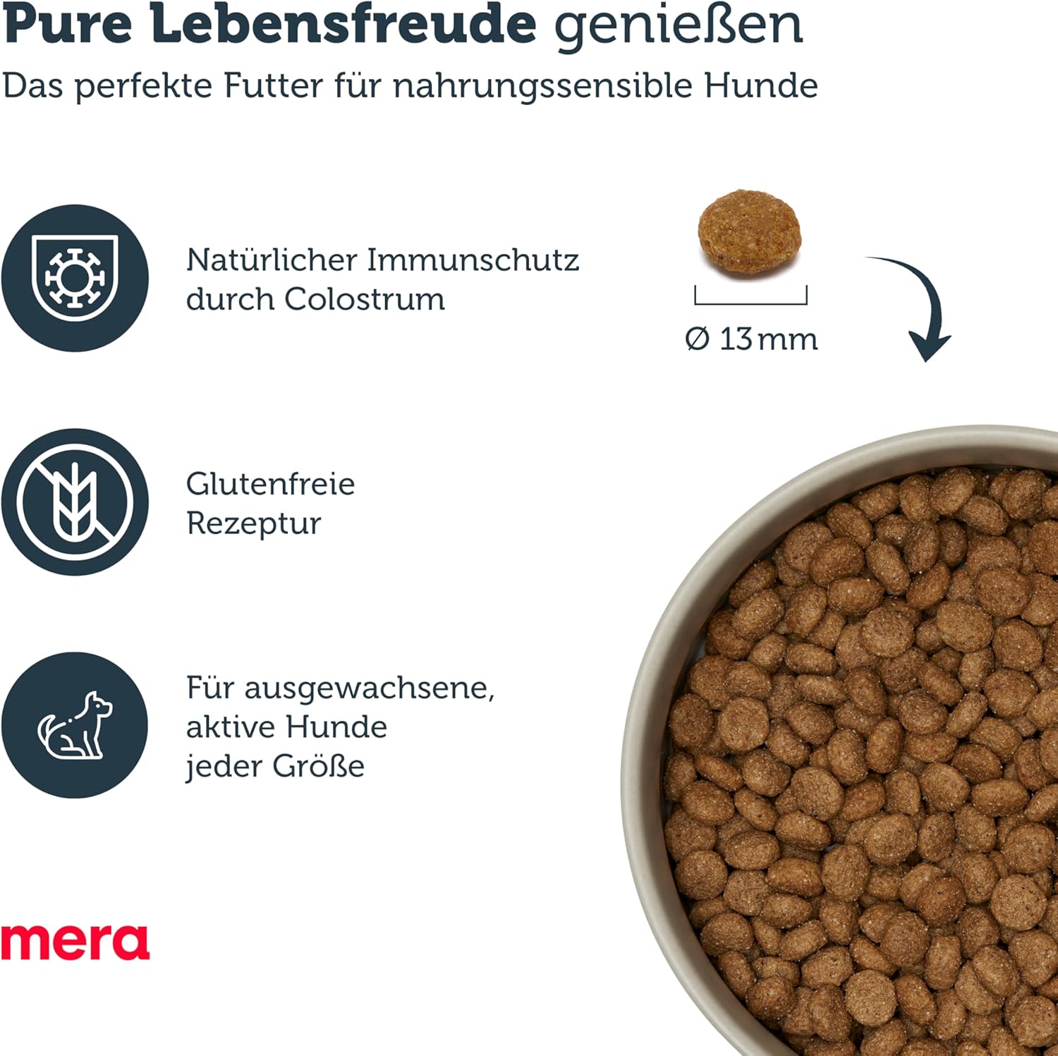 MERA Pure Sensitive Senior Trockenfutter Truthahn & Reis 12,5 kg