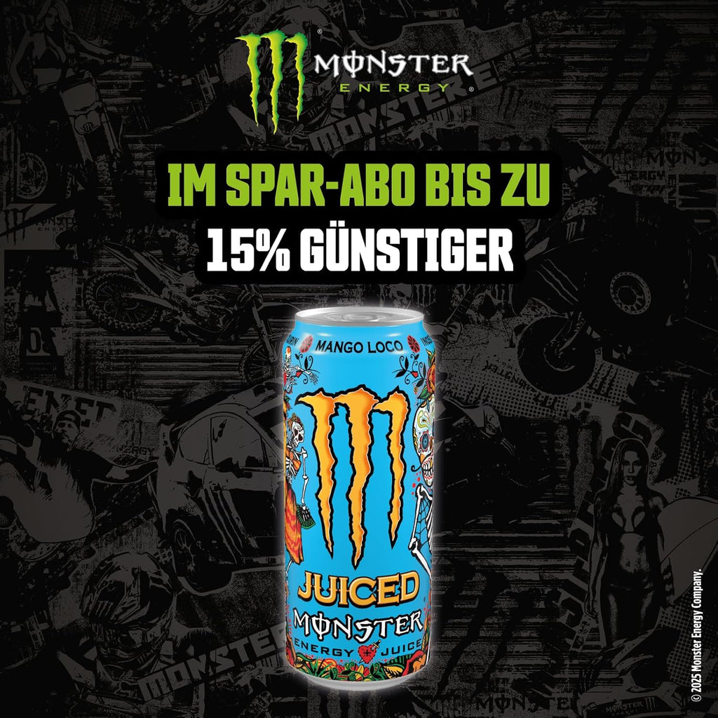 Monster Energy Mango Loco Dose, 12 x, verschiedene Sorten