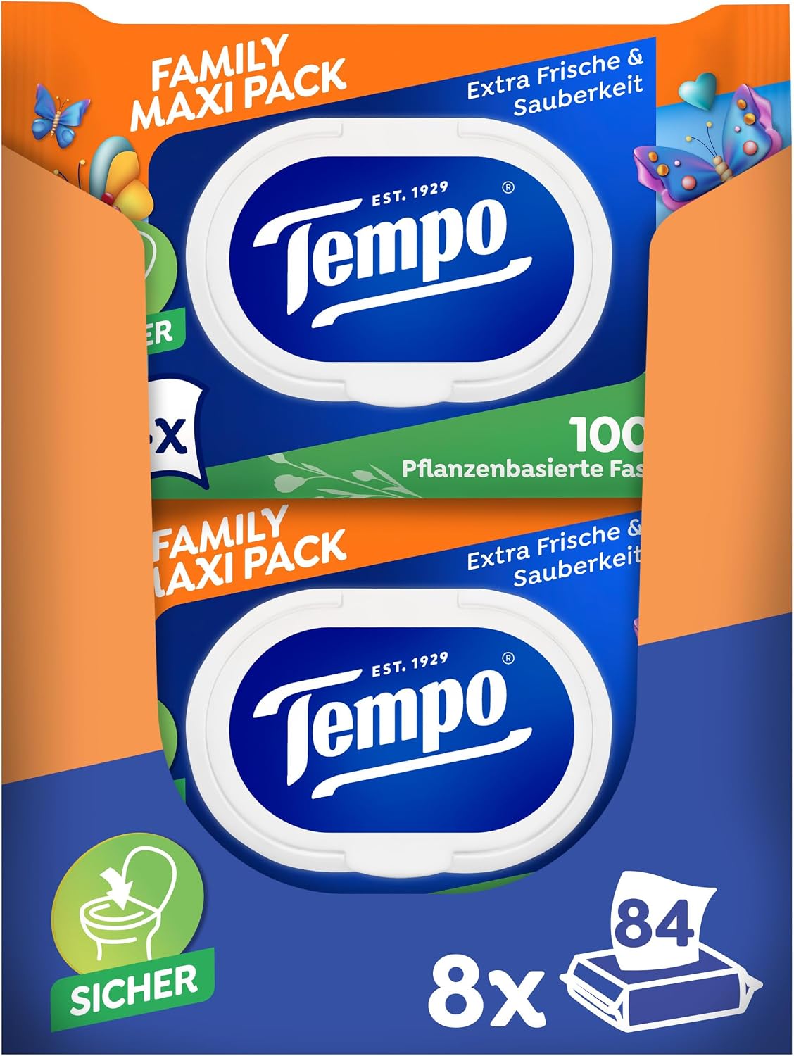 Feuchtes Toilettentuch Maxi Pack 8x84 Tuecher Vorteilspack (672 Stueck)