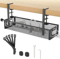 Cinati Schreibtisch Kabelmanagement Klemme ohne Bohren Organizer 40cm-64cm