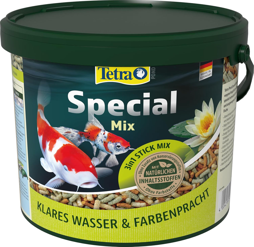 Tetra Pond Special Mix Fischfutter Sticks 5 L Eimer für Teichfische gesundes Wac