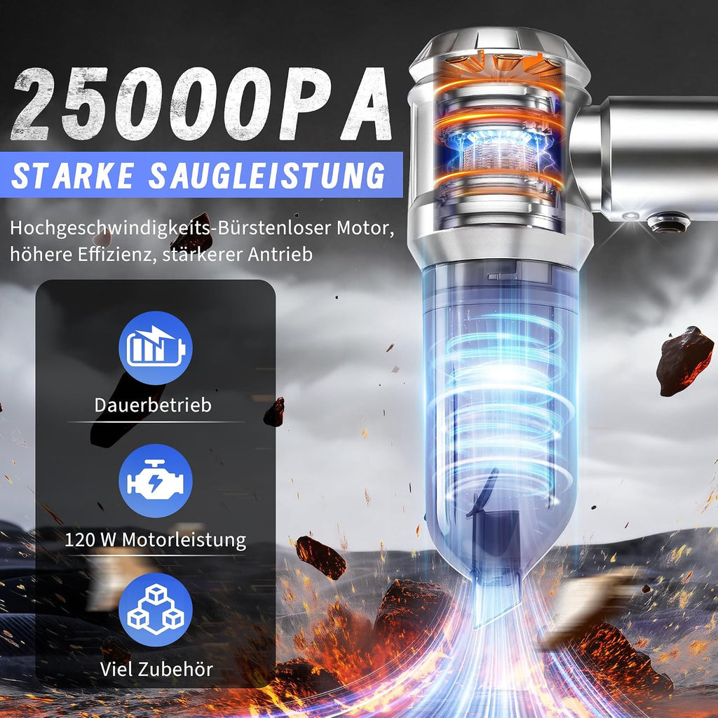Citybee Akku-Handstaubsauger kabellos 25000 Pa Mini Staubsauger