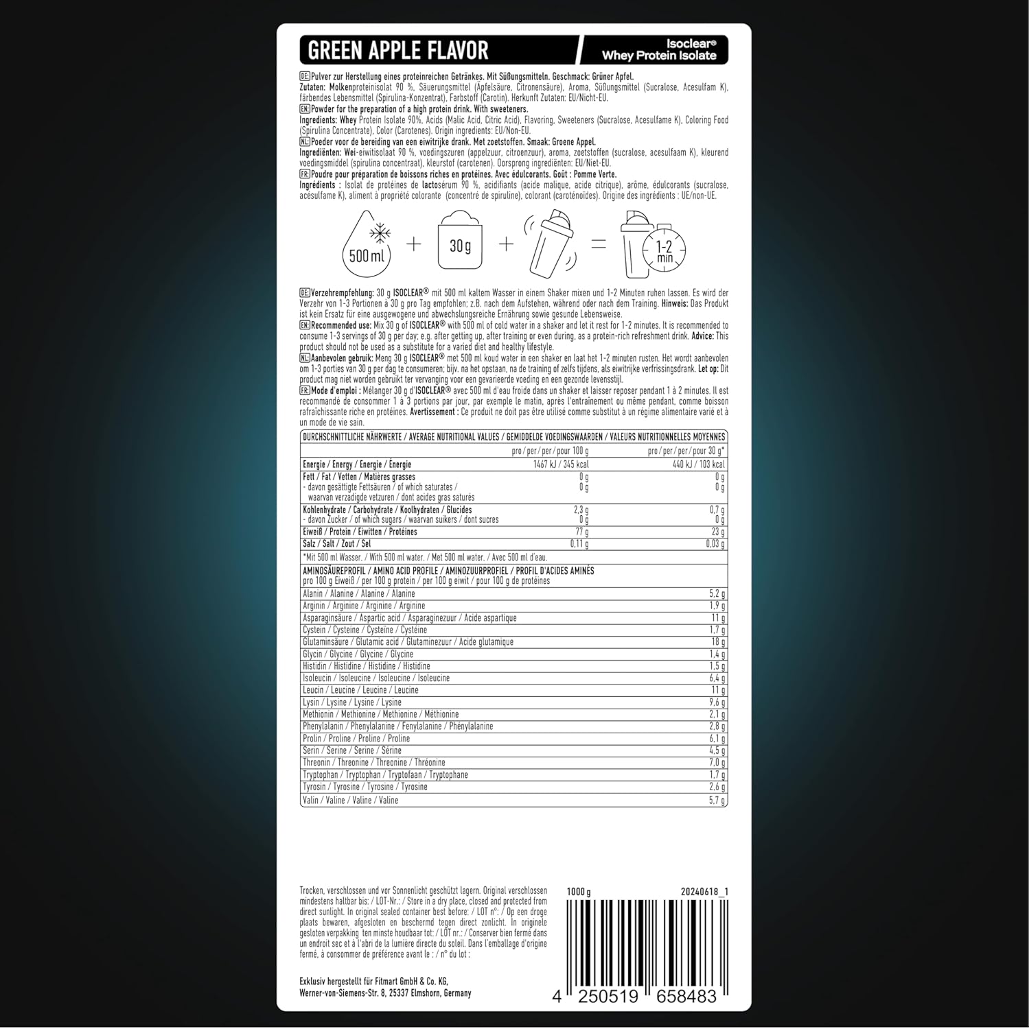 ESN Isoclear Whey Isolate Peach Iced Tea, verschiedene Sorten