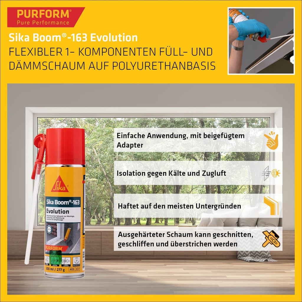 Sikaboom 163 Evolution Montageschaum Weiss