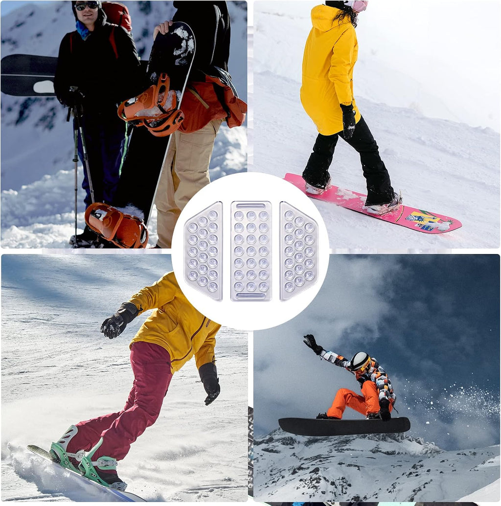 3er Set Stomp Pad klar Anti-Rutsch Snowboard Grip Stomp-Pad
