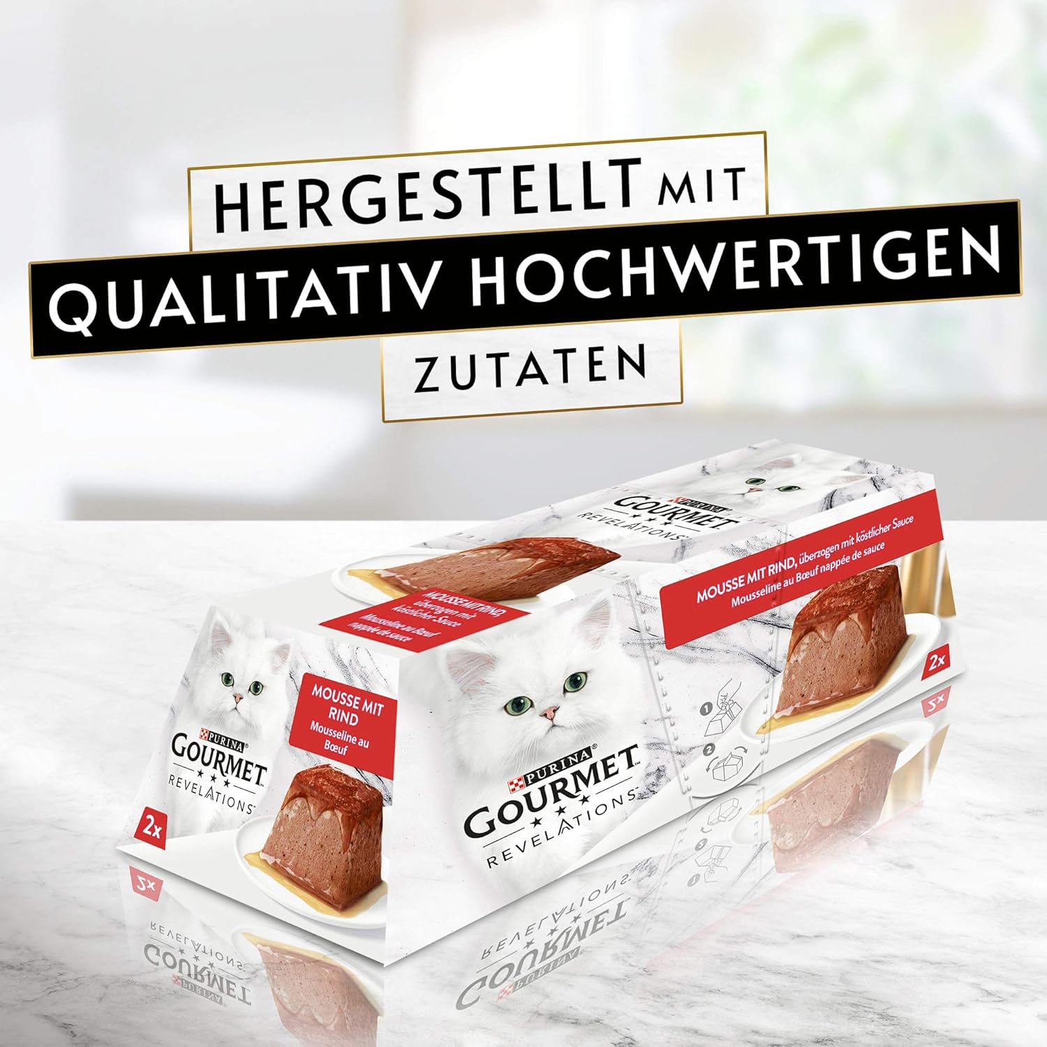 Gourmet Revelations Katzen Mousse Huhn & Rind 48 x, verschiedene Sorten - 4