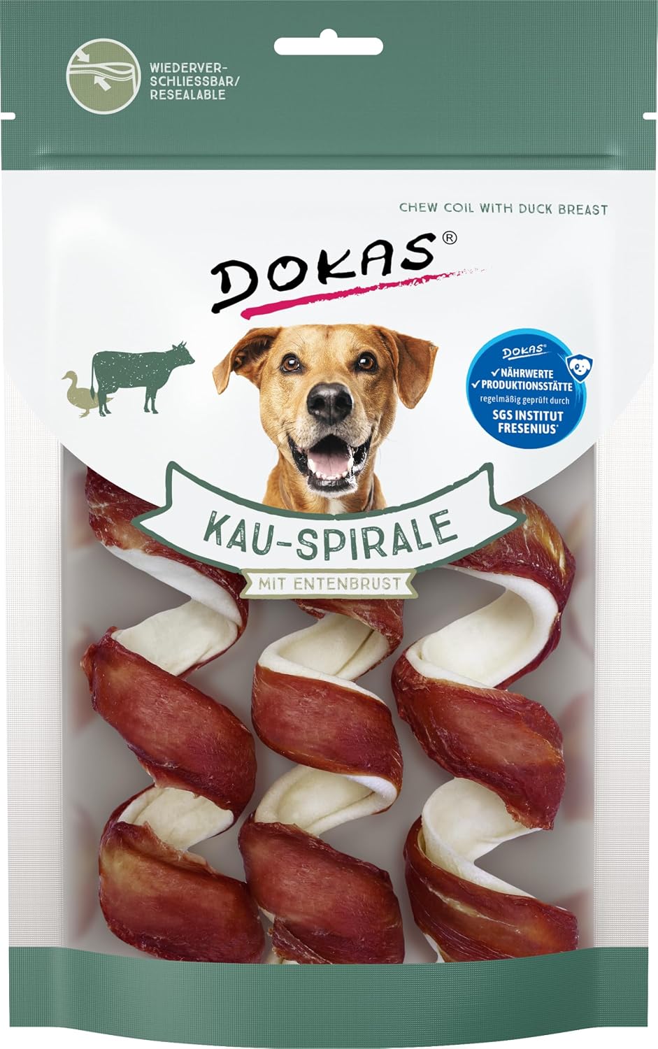 DOKAS Kausnack Hund getreidefrei 8x110g Snack Belohnung für Hunde