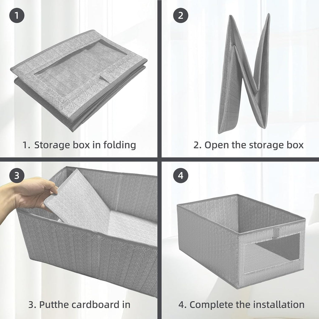 Schrank Organizer 2er Set 40×30×20 cm Aufbewahrungsbox faltbar