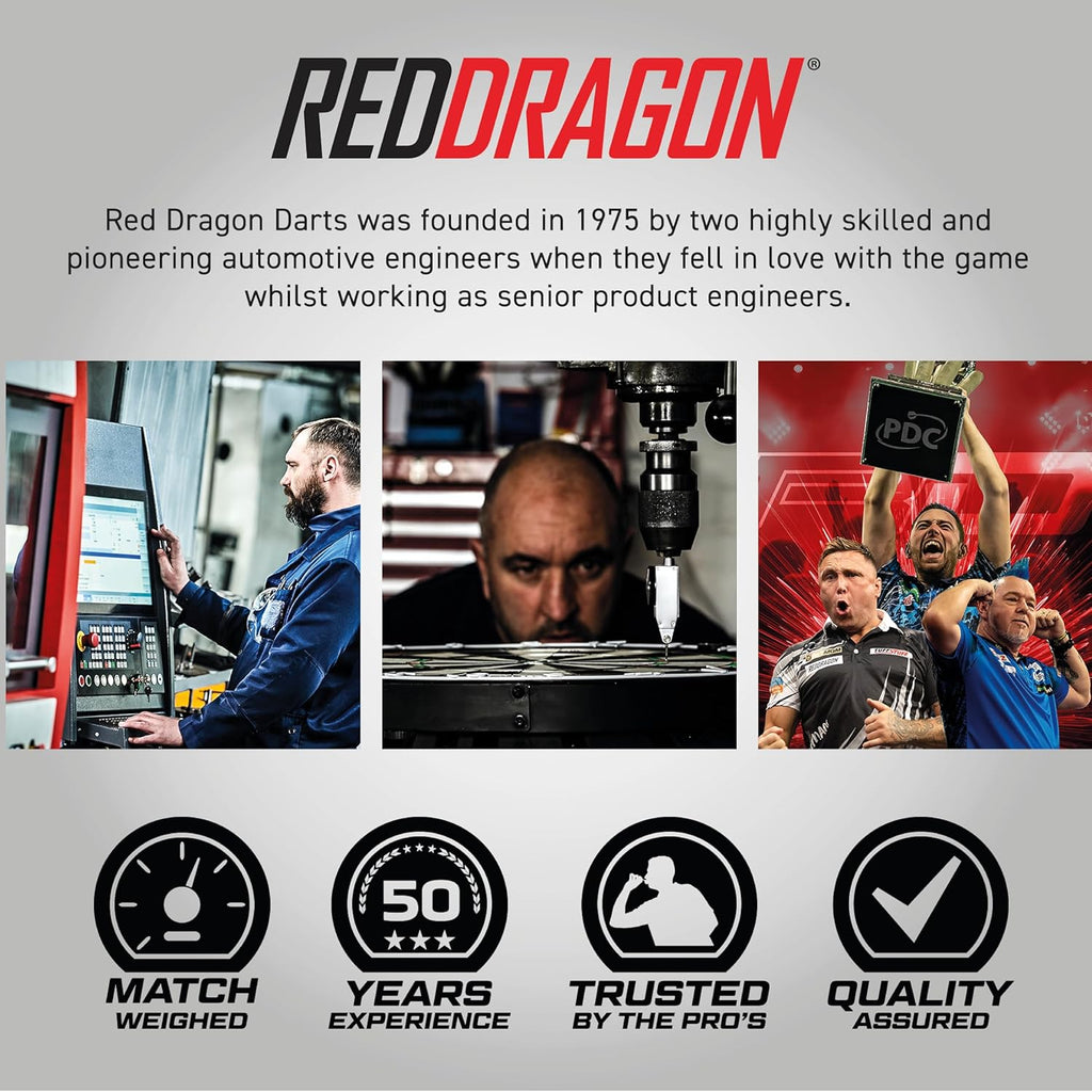 Red Dragon DWC Messing Steeldarts Set Peter Wright Gerwyn Price