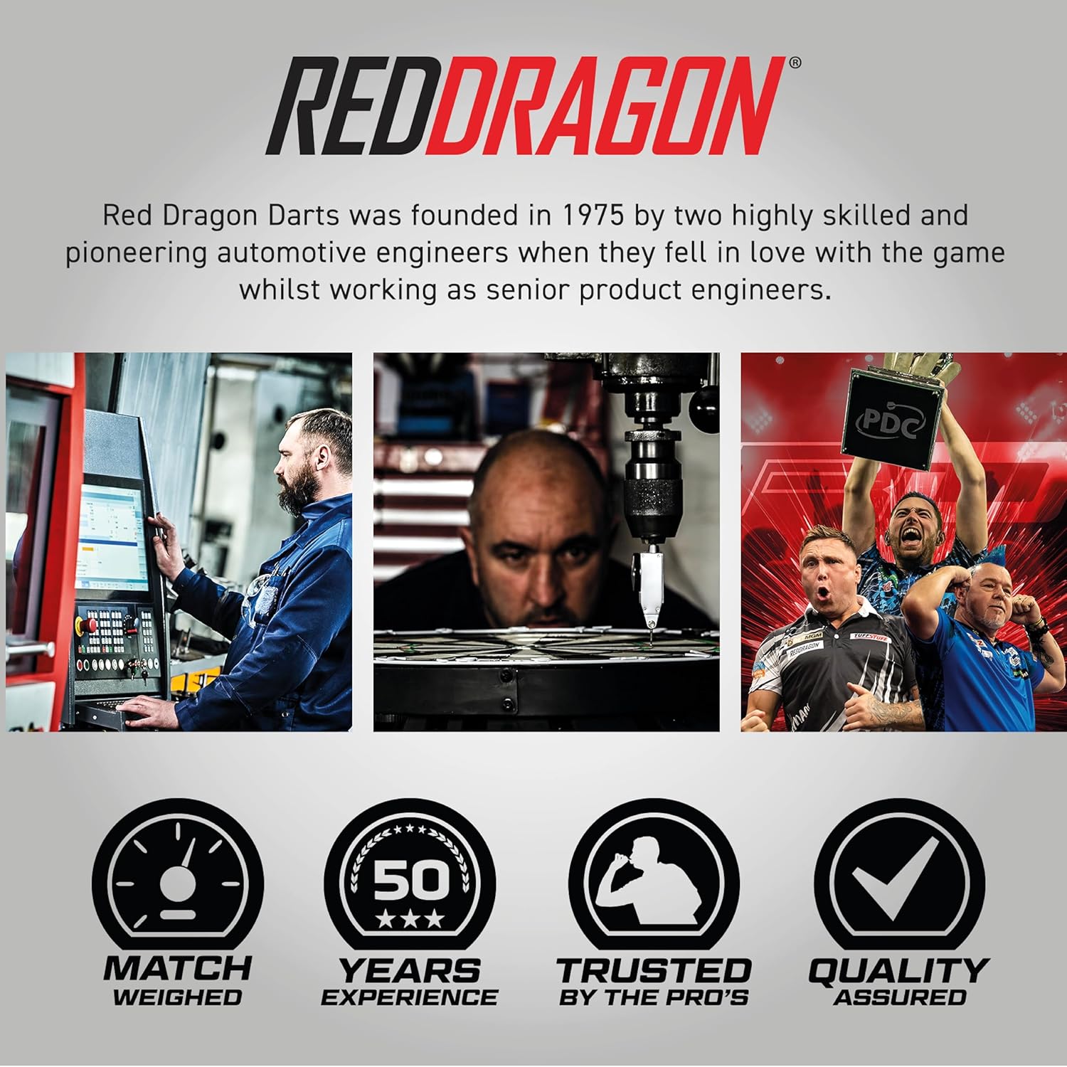 Red Dragon DWC Messing Steeldarts Set Peter Wright Gerwyn Price