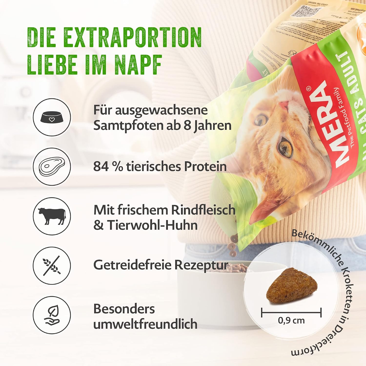 MERA Cats Nature Huhn Senior Nassfutter 12x85g fuer aeltere Katzen versch