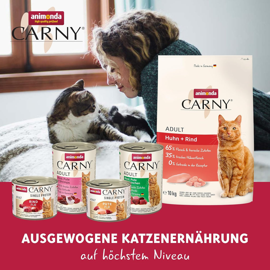animonda Carny Katzenfutter Nass Single Protein Rind 6 x verschie