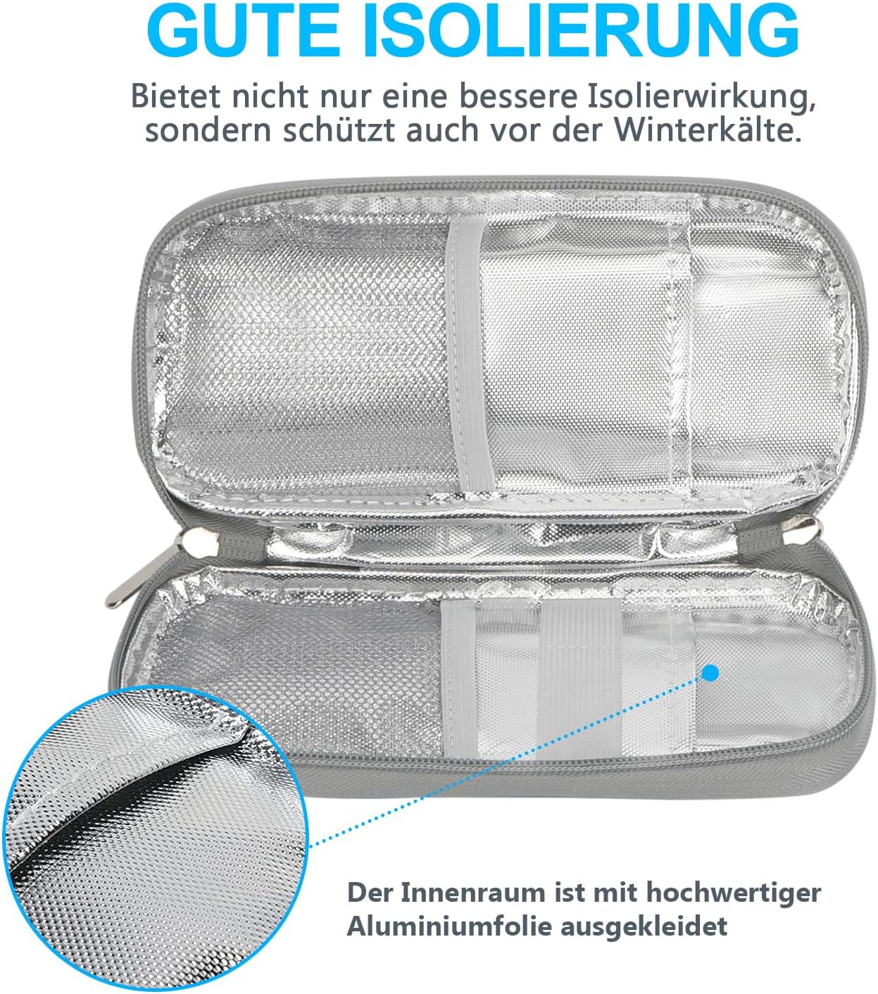 YOUSHARES 4er Set TSA Kuehlakkus fuer Insulin Kuehlbox Pen Tasche Medikamentenetui