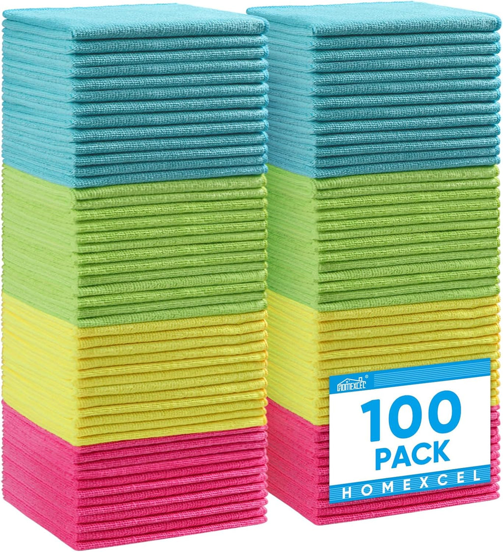 Mikrofasertuecher 100 Stueck 30x30 cm Reinigungstuecher Putzlappen
