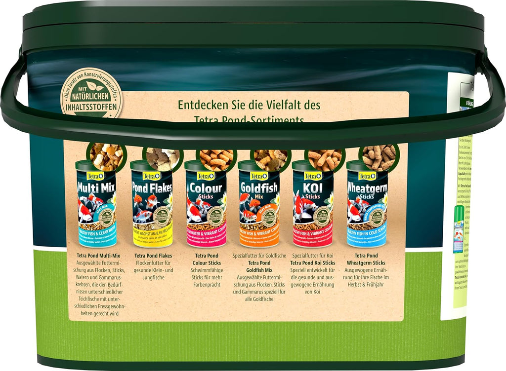 Tetra Pond Sticks Teichfutter Eimer fuer alle Teichfische - gesundes Wachstum