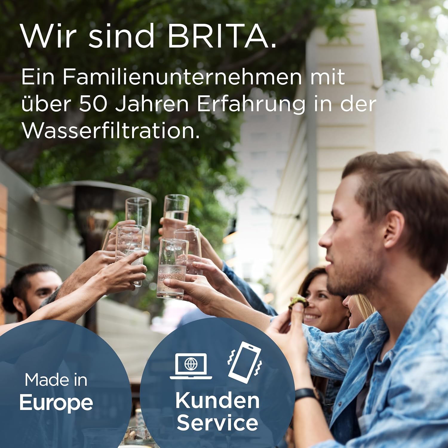 BRITA Marella 2,4 L Wasserfilterkanne Blau mit 3 MAXTRA PRO Filtern
