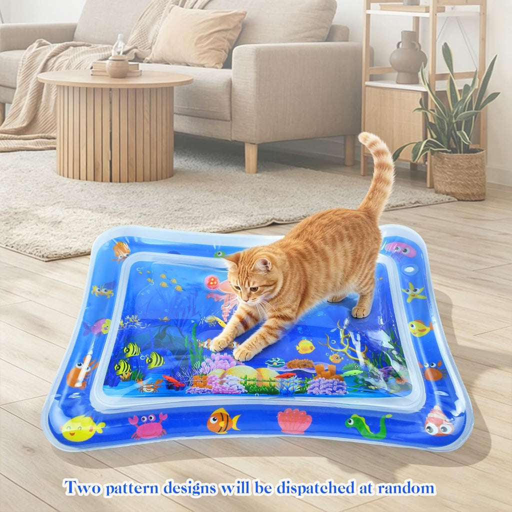 LED Wasserspielmatte fuer Katzen Sensor Spielmatte verdickt Indoor Outdoor