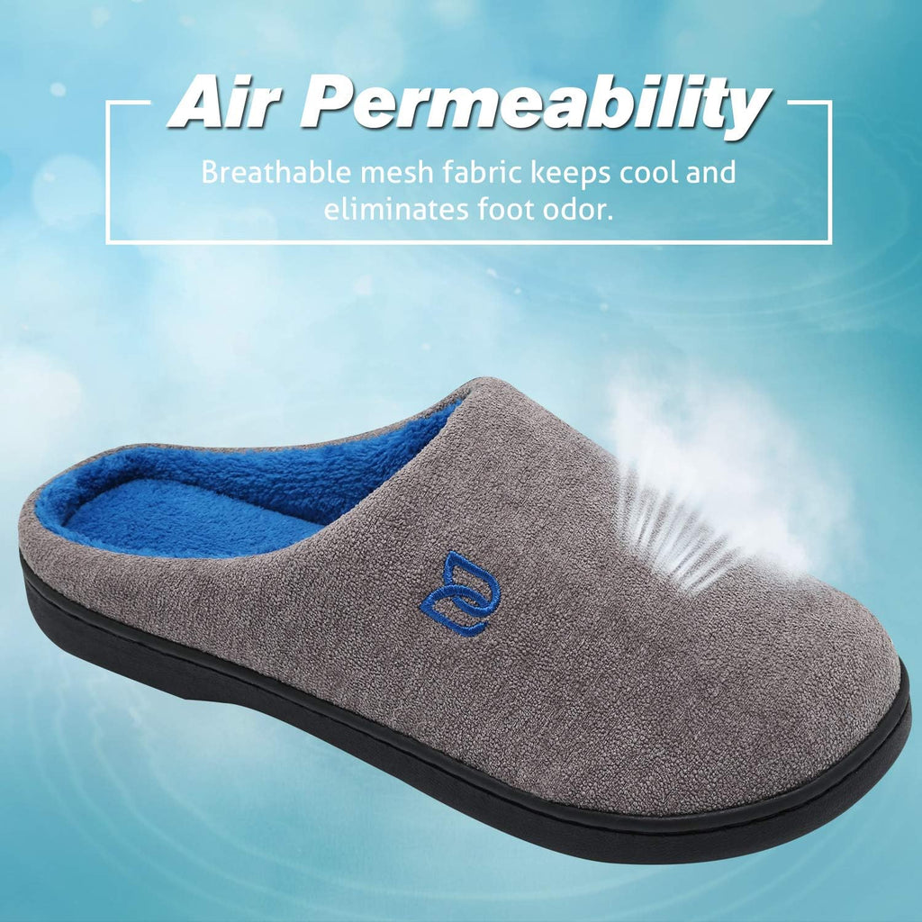 Watelves Hausschuhe mit Memory-Schaum Damen Herren Baumwolle warm