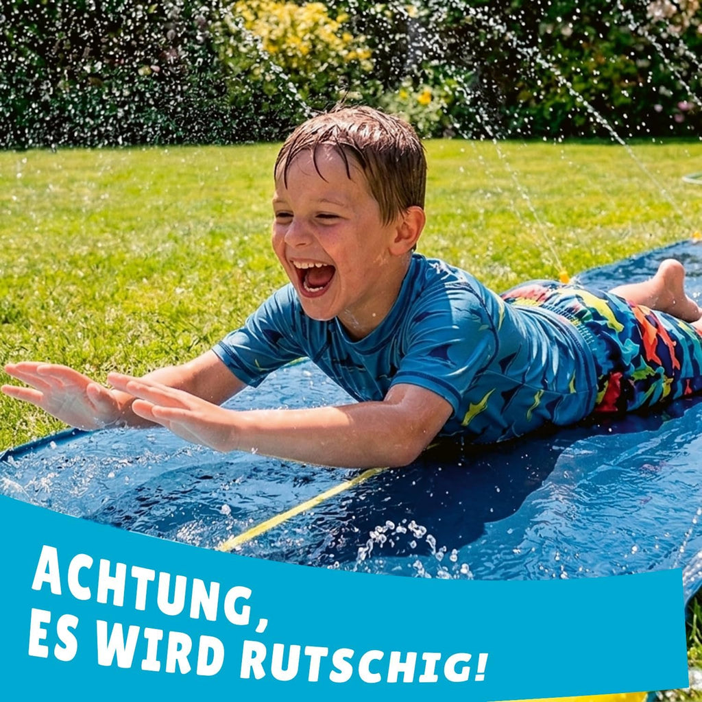 Slip'n Slide 10 m Wasserrutschmatte XXL fuer Garten Wasserspiel Freiluft