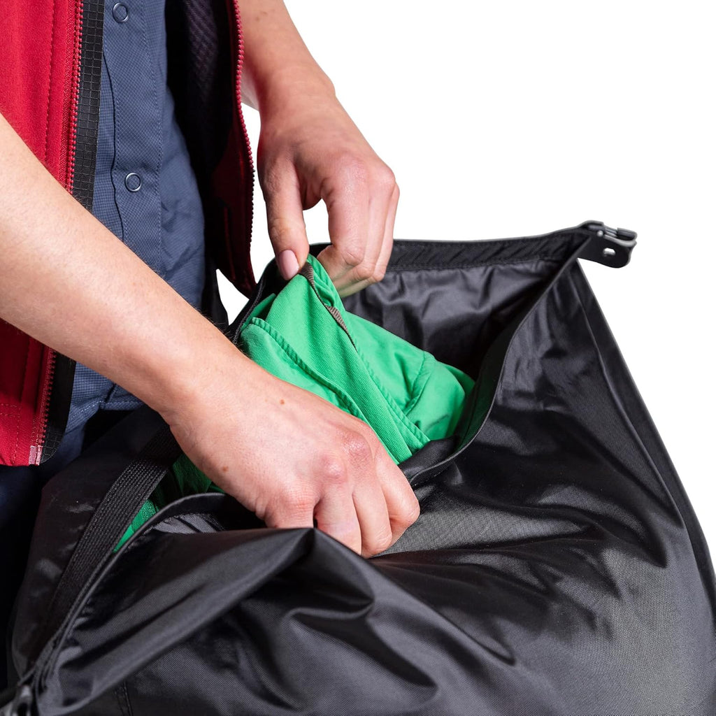 Tatonka Dry Sack Packsack wasserdicht Rollverschluss Steckschliesse schwarz