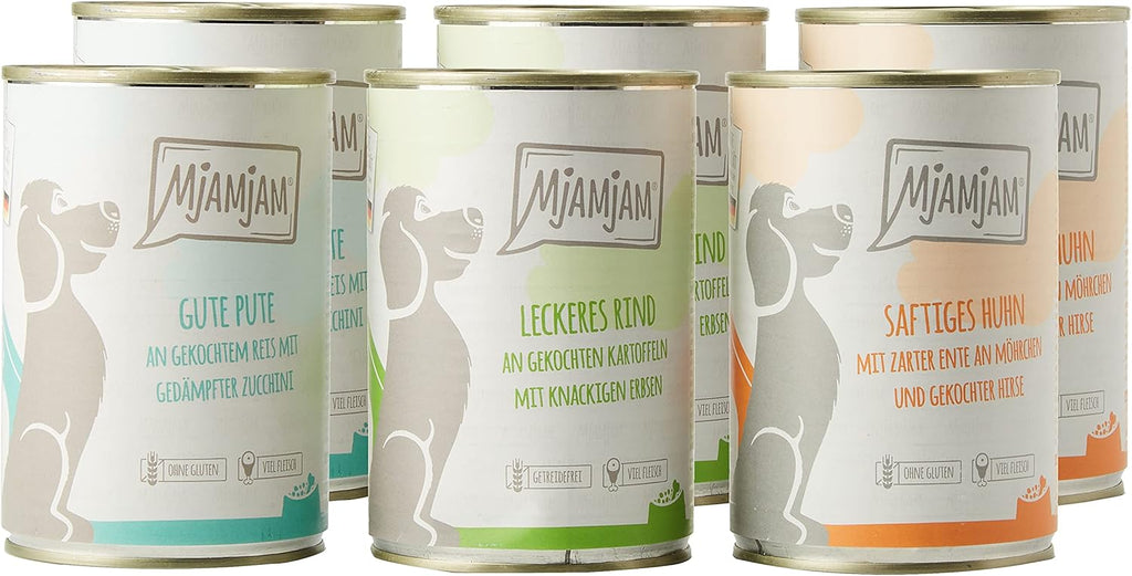 Hunde Nassfutter Mixpaket 400g verschiedene Geschmacksrichtungen