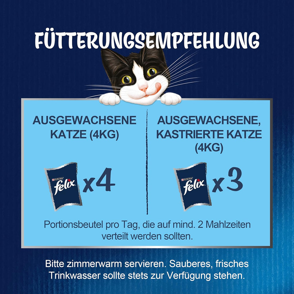 Felix Nassfutter im Gelee Huhn 26 x, verschiedene Sorten
