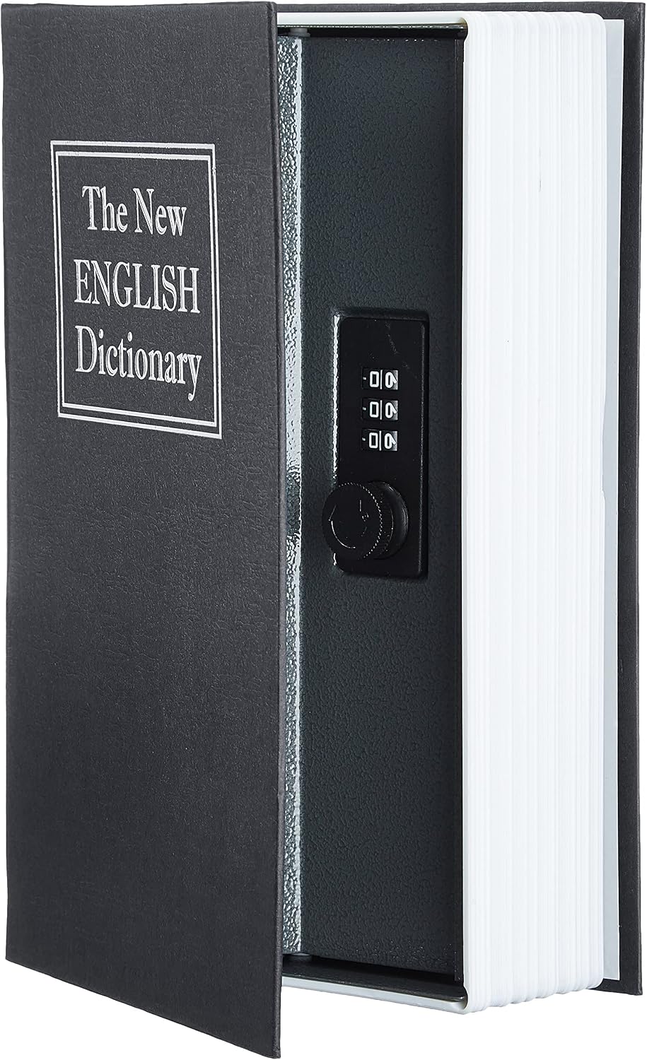 Buch-Safe gross mit Zahlenschloss schwarz