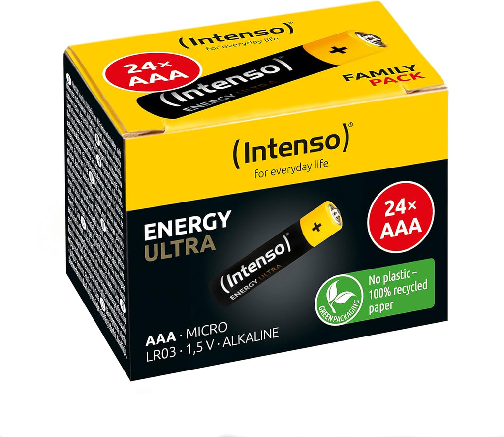 Intenso Energy Ultra AAA LR03 Micro Alkaline Batterien 24 Stueck Gelb-Schwarz