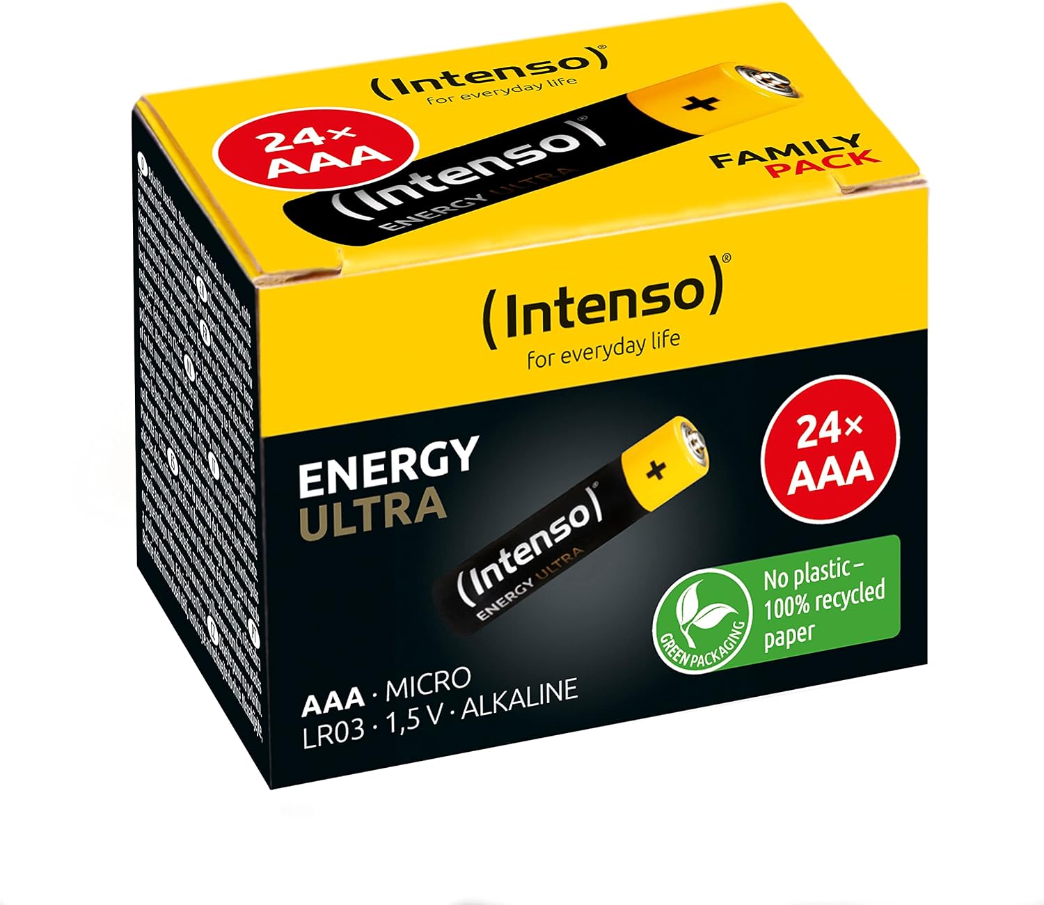 Intenso Energy Ultra AAA LR03 Micro Alkaline Batterien 24 Stueck Gelb-Schwarz
